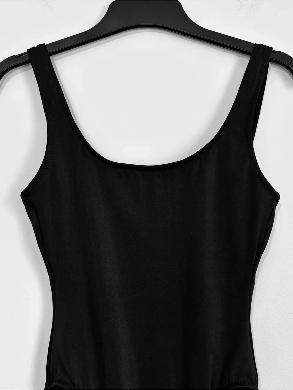 J. Crew Vintage made in USA black scoop neck low back sleeveless tank bodysuit 6